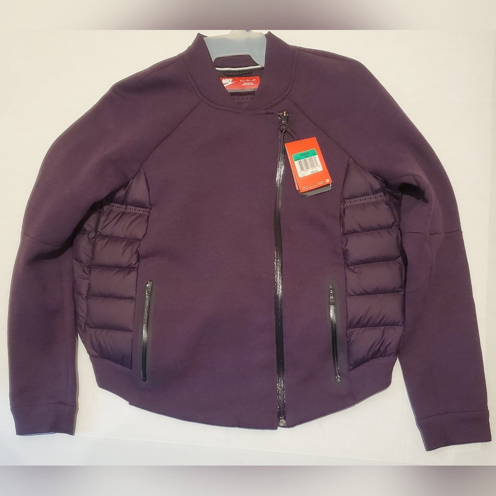 Nike Aeroloft Purple Jacket with Zipper Sz XL